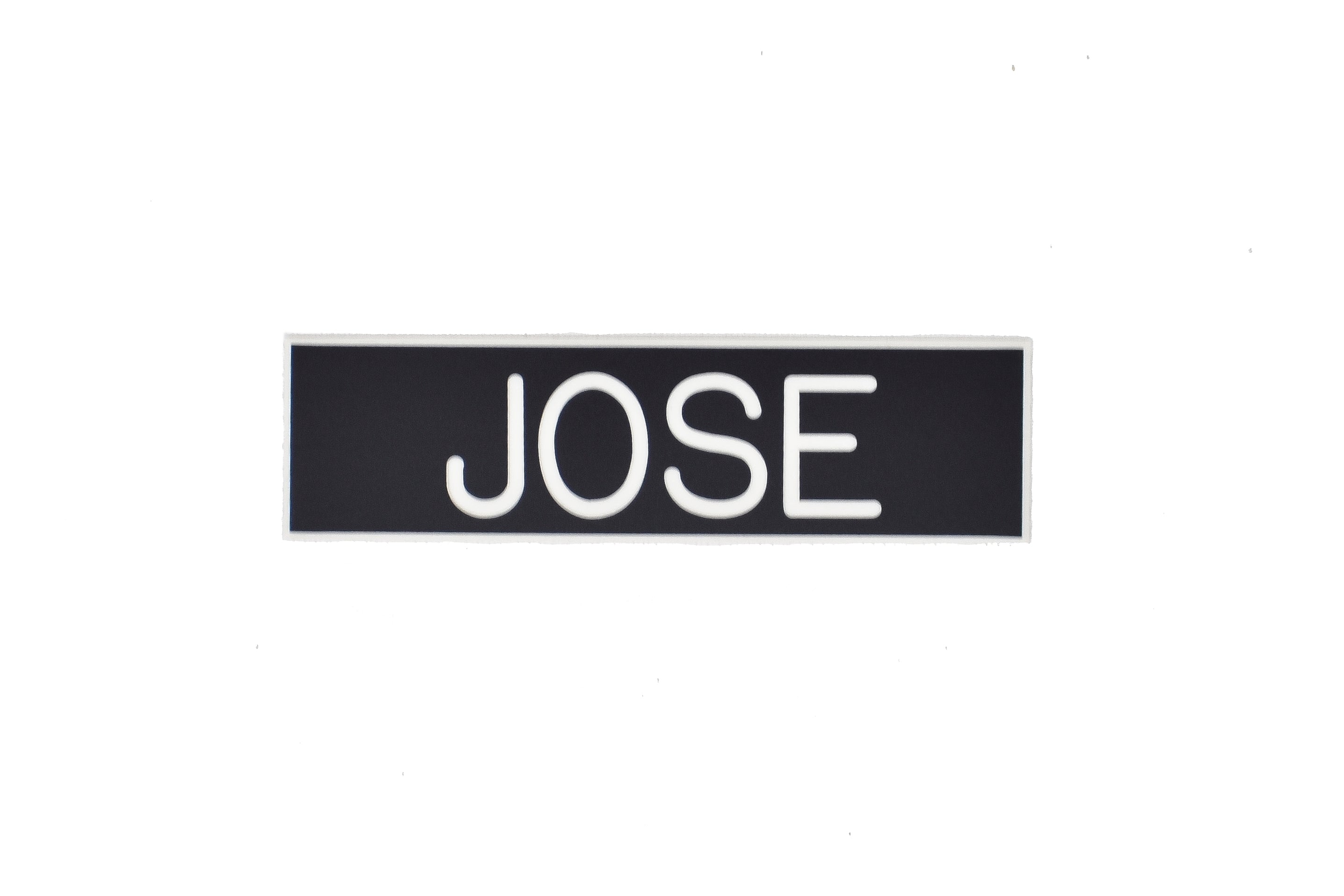 Black/White Engraved Plastic Name Tag
