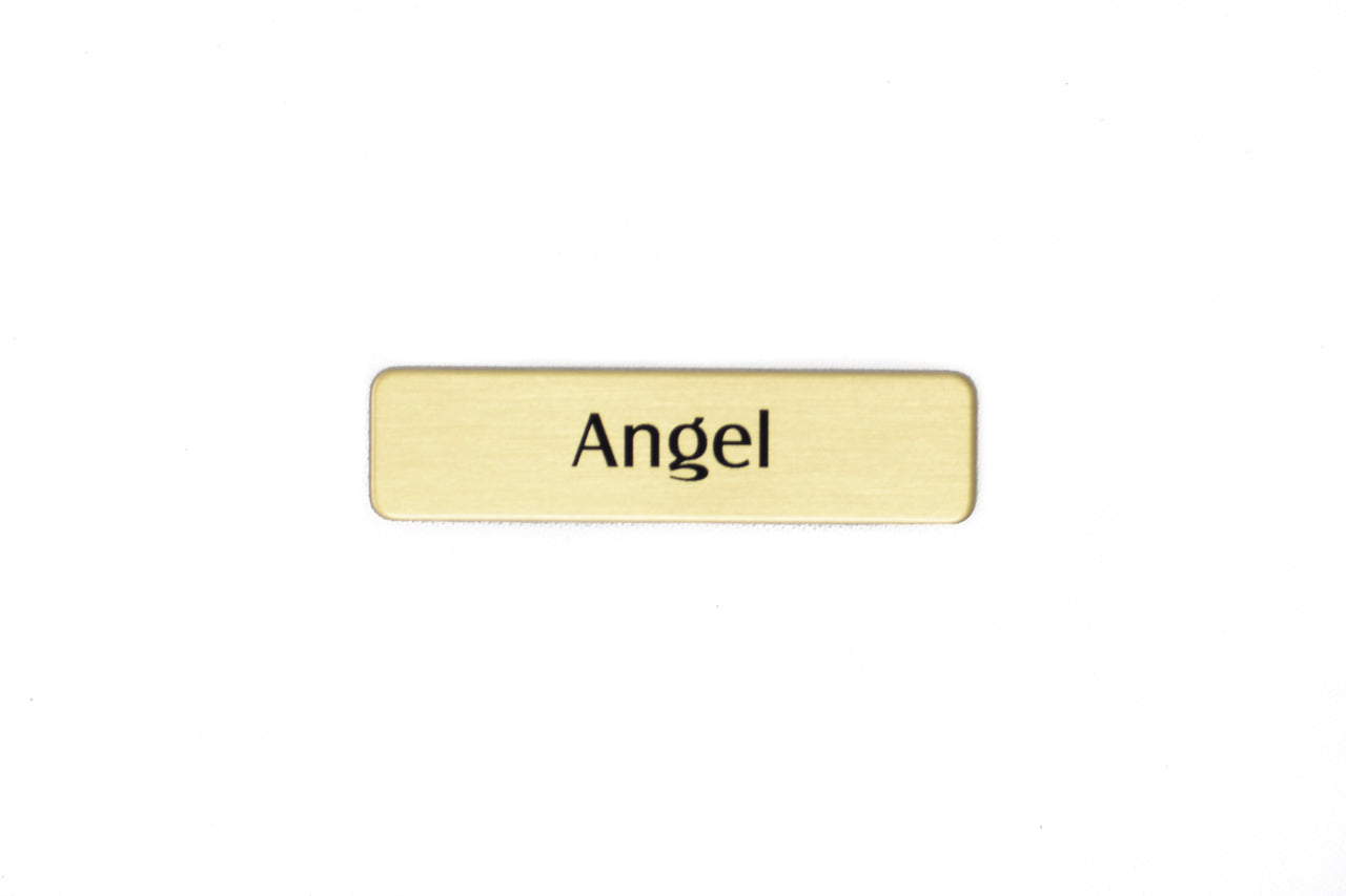 5/8" x 2 1/2" Brass Bugle Name Tag