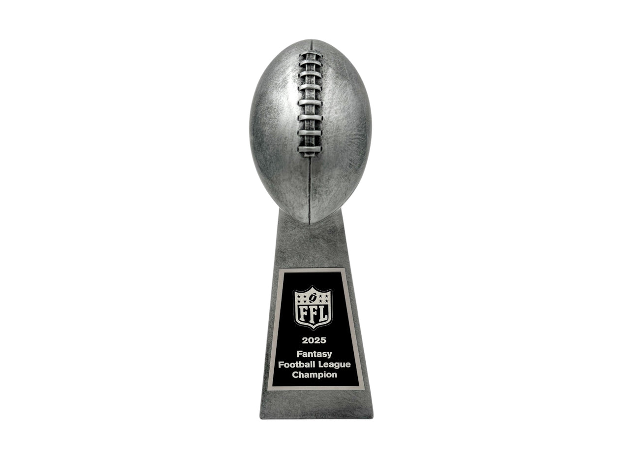 Football Tower Trophy Silver or Gold 10.25"