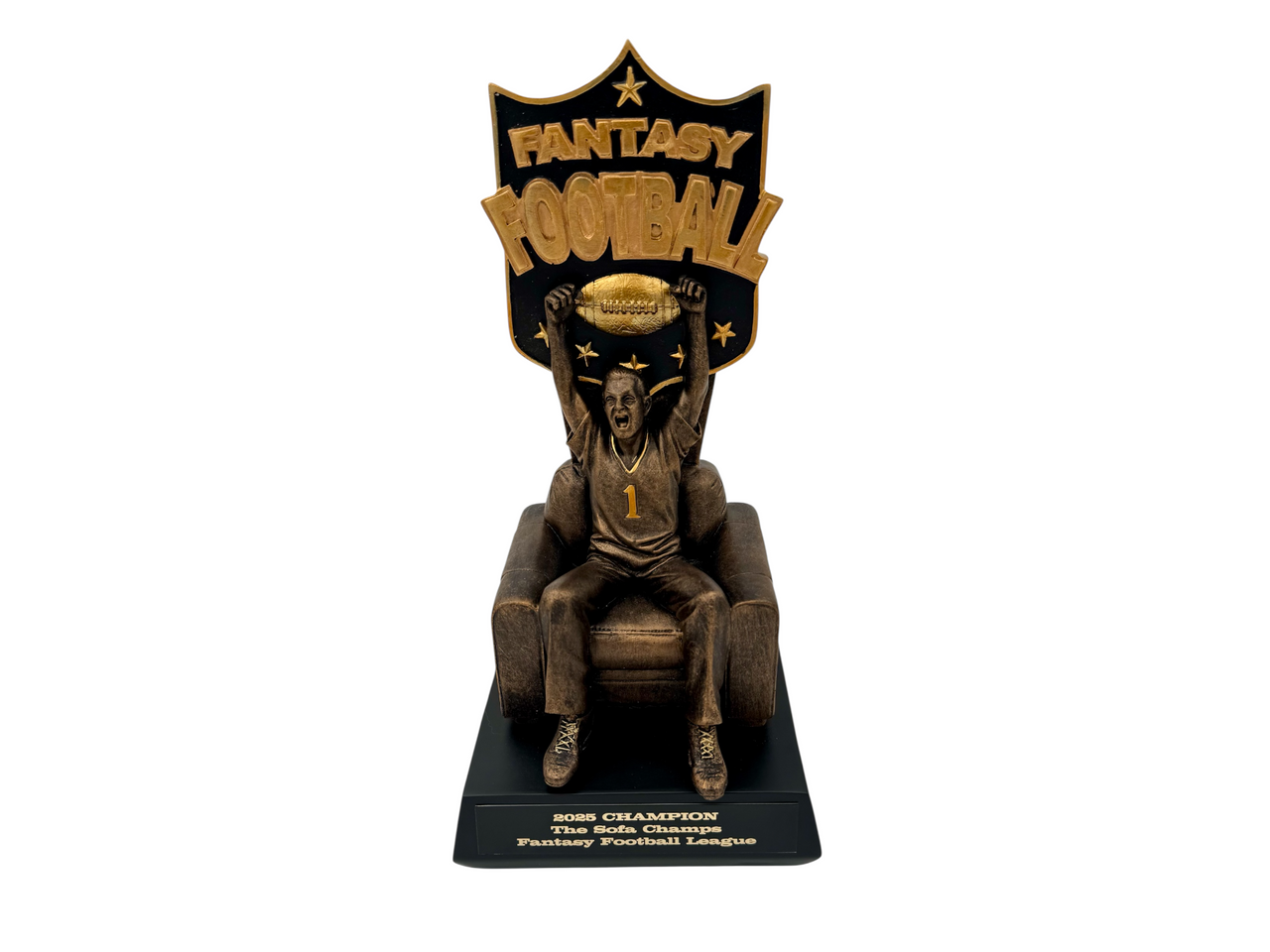 Armchair Quarterback Fantasy Football League Award 10.25"