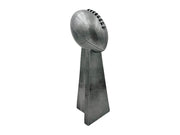 Silver Lombardi Replica Super Bowl Trophy 15" no plate side view