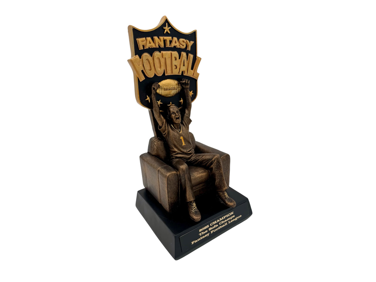 Armchair Quarterback Fantasy Football League Award 10.25"