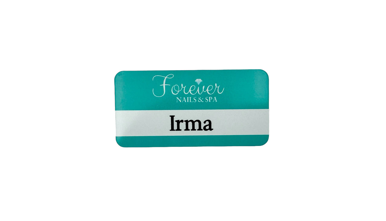 Glossy Aluminum Name Tag