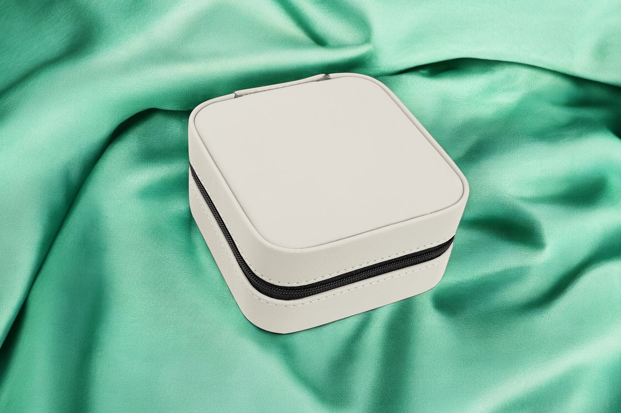Personalized Leatherette Travel Jewelry Box