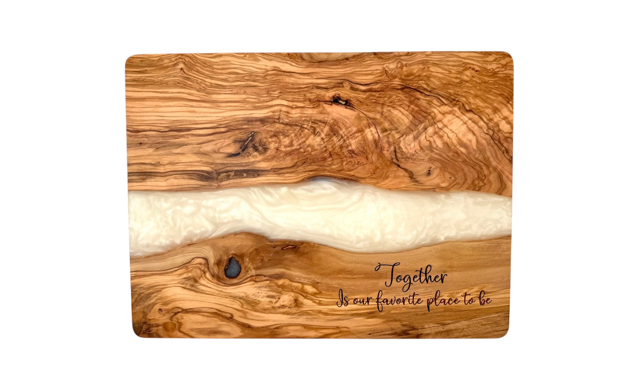 Olive Wood Resin Cutting Board